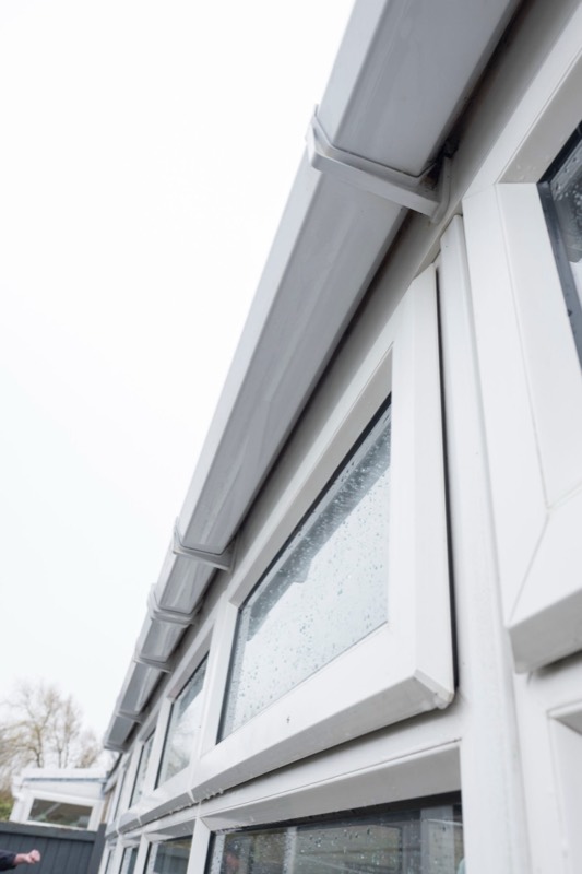 Clean conservatory and extension gutters